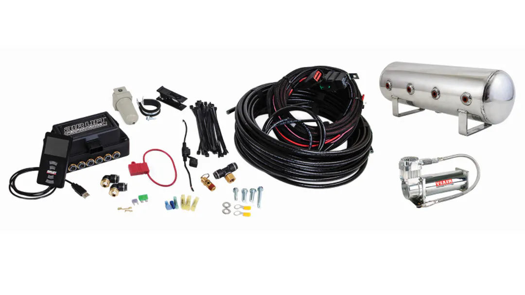 Air Lift Performance 3P (1/4" Air Line, 2.5 Gallon Polished Aluminum Tank, VIAIR 444C Compressor)