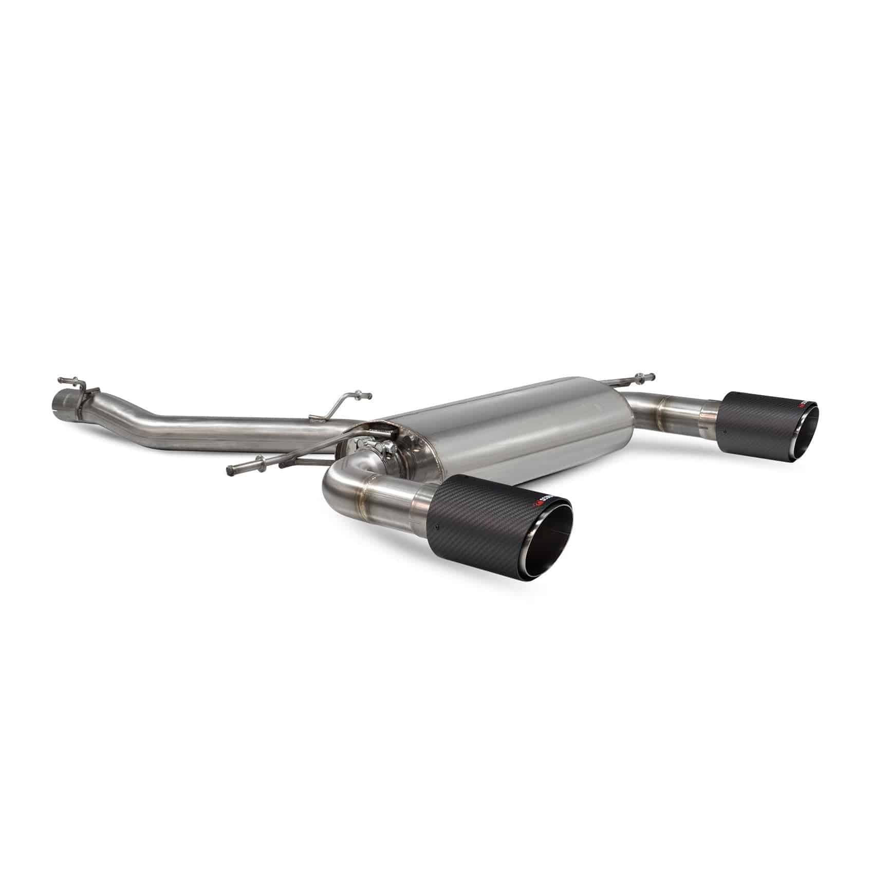 Audi TT MK3 2.0 TFSi Quattro Non GPF Model Only Non-resonated cat-back system with no valves SAUS086CF Scorpion Exhaust