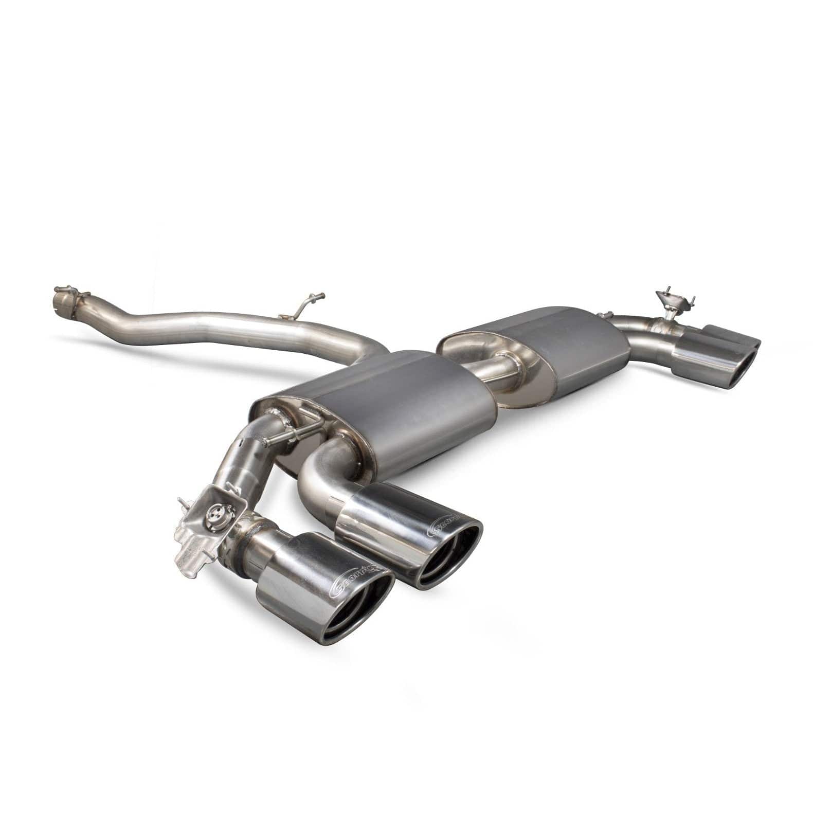 Audi TT S Mk3 Non GPF Model Only Non-resonated cat-back system (with valves) SAUS055 Scorpion Exhaust