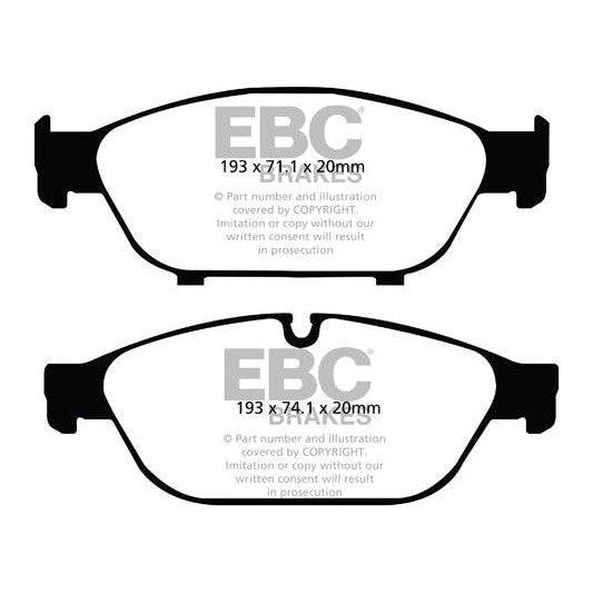 EBC Audi C7 D4 Redstuff Sport Front Brake Pads - ATE Caliper (A6, A7 & A8)