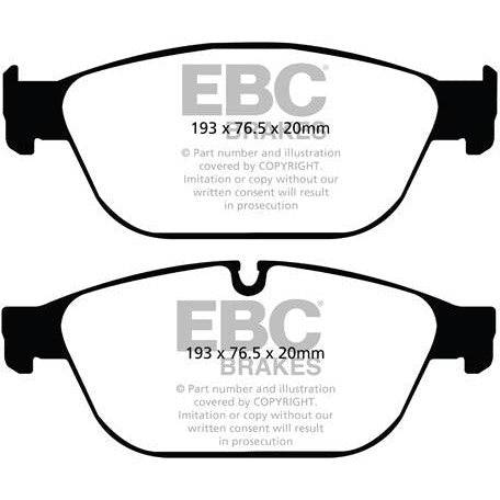 EBC Audi D4 A8 Redstuff Sport Front Brake Pads - ATE Caliper