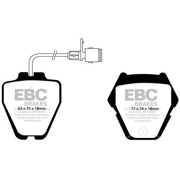 EBC Audi Volkswagen EBC Audi Volkswagen Redstuff Sport Front Brake Pads - Brembo Caliper (D2 A8 & B5 Passat) - Brembo Caliper (D2 A8 & B5 Passat)