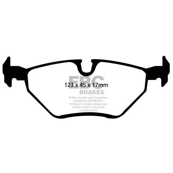 EBC BMW E46 E85 Redstuff Sport Rear Brake Pads - ATE Caliper (Inc. 316i, 318i, 320i & Z4)