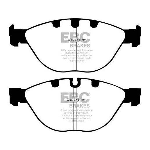 EBC BMW E60 E63 E65 Redstuff Sport Front Brake Pads - ATE Caliper (Inc. 535i, 635i, 745i & 760i)