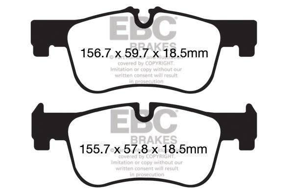 EBC BMW F22 F23 218i Redstuff Sport Front Brake Pads - ATE Caliper