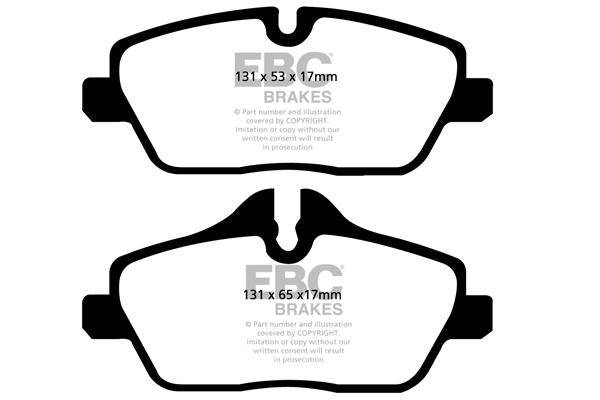 EBC BMW F45 214i Redstuff Sport Front Brake Pads - TRW Caliper