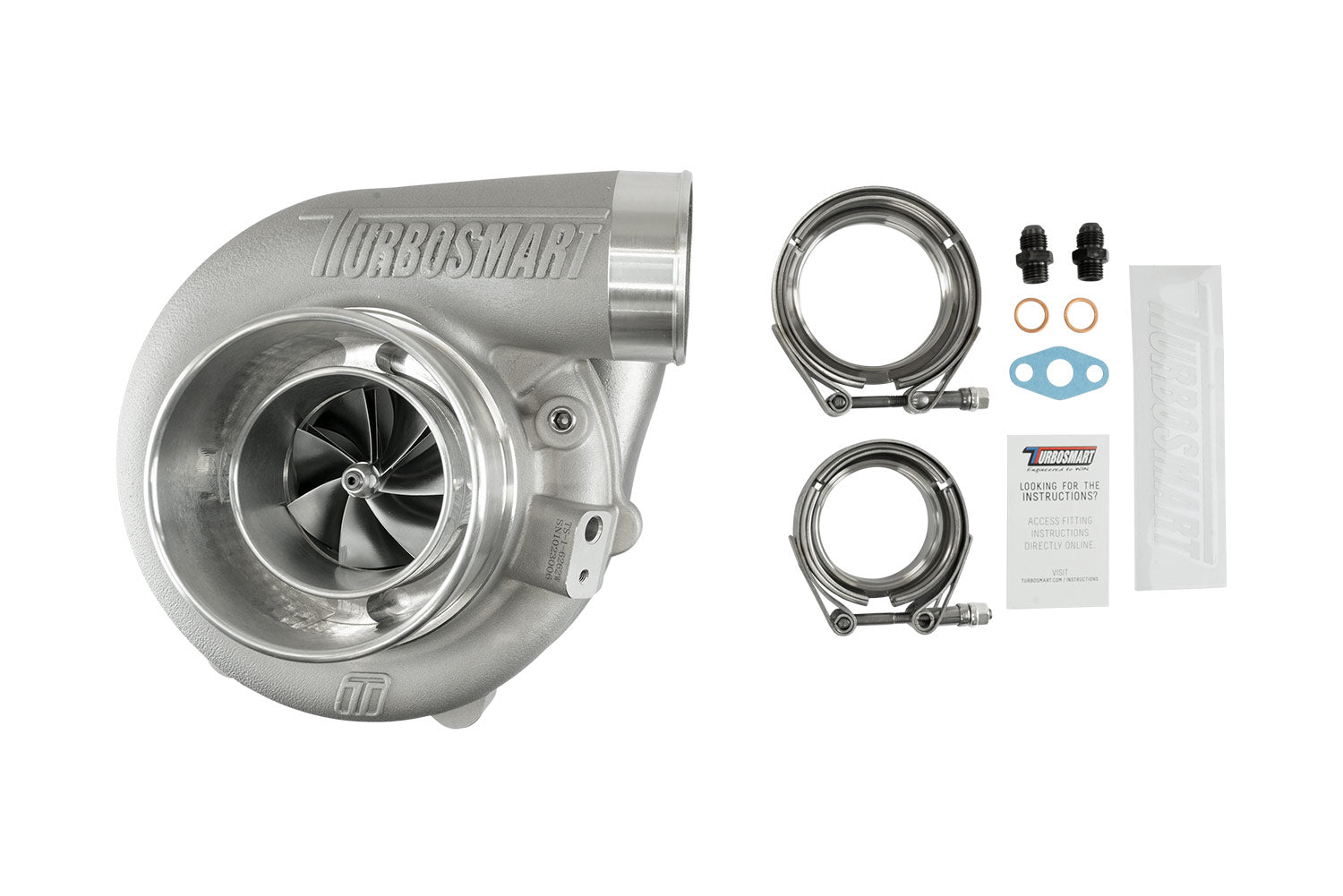 Turbosmart TS-2 Turbocharger Water Cooled 6466 V-Band 0.82AR Externally Wastegated