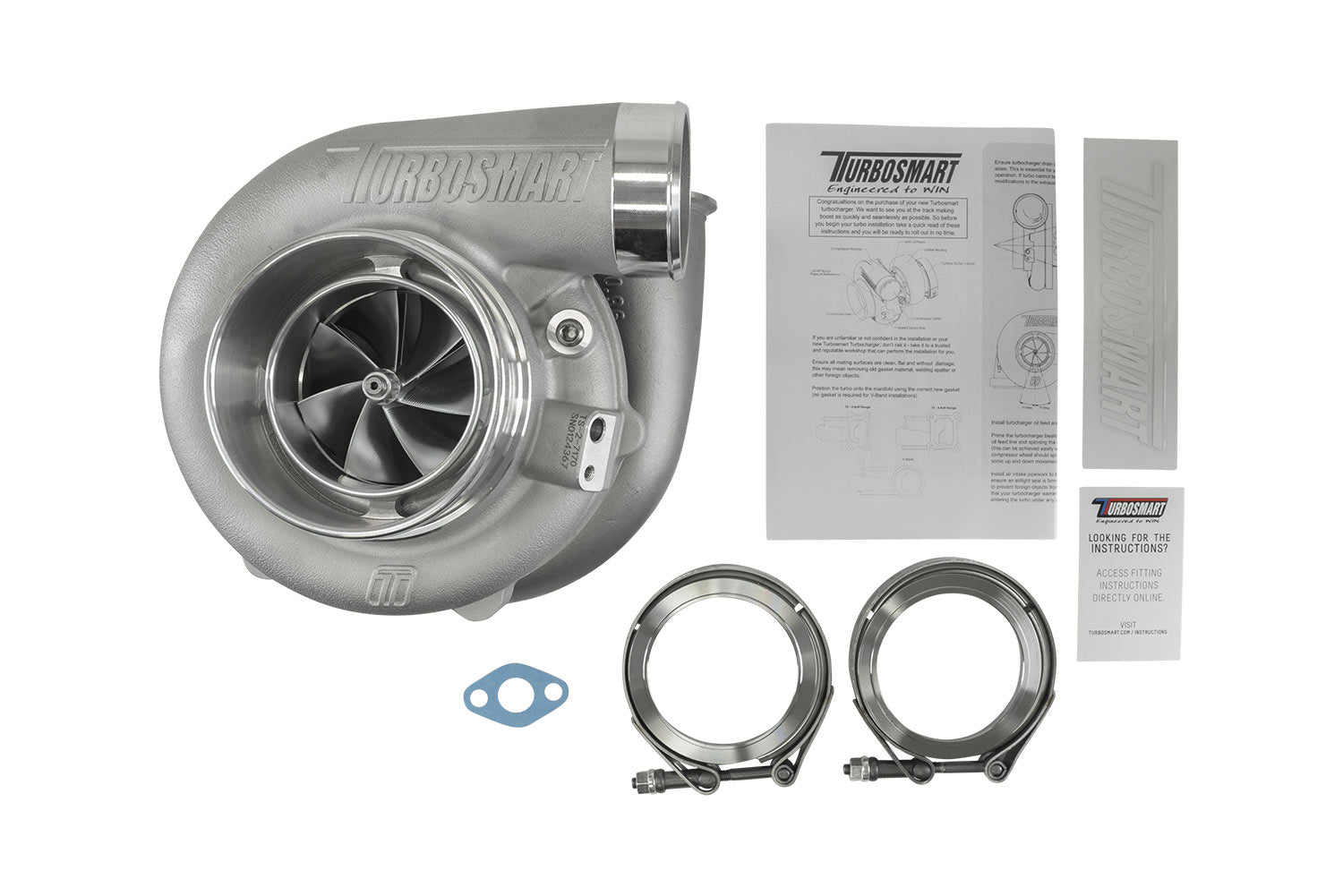 Turbosmart TS-2 Turbocharger Water Cooled 7170 V-Band 0.96AR Externally Wastegated