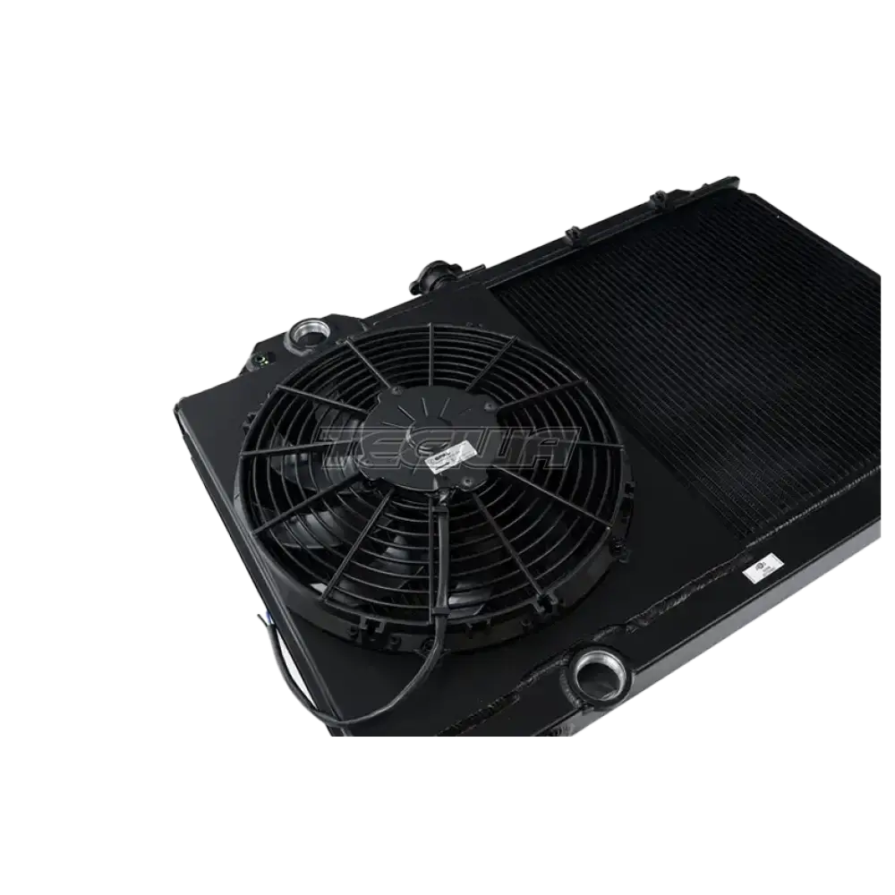 CSF Alloy Aluminium Radiator Mitsubishi Evo 7/8/9 - Full Size Slim Radiator Inc Fan & Shroud - Black
