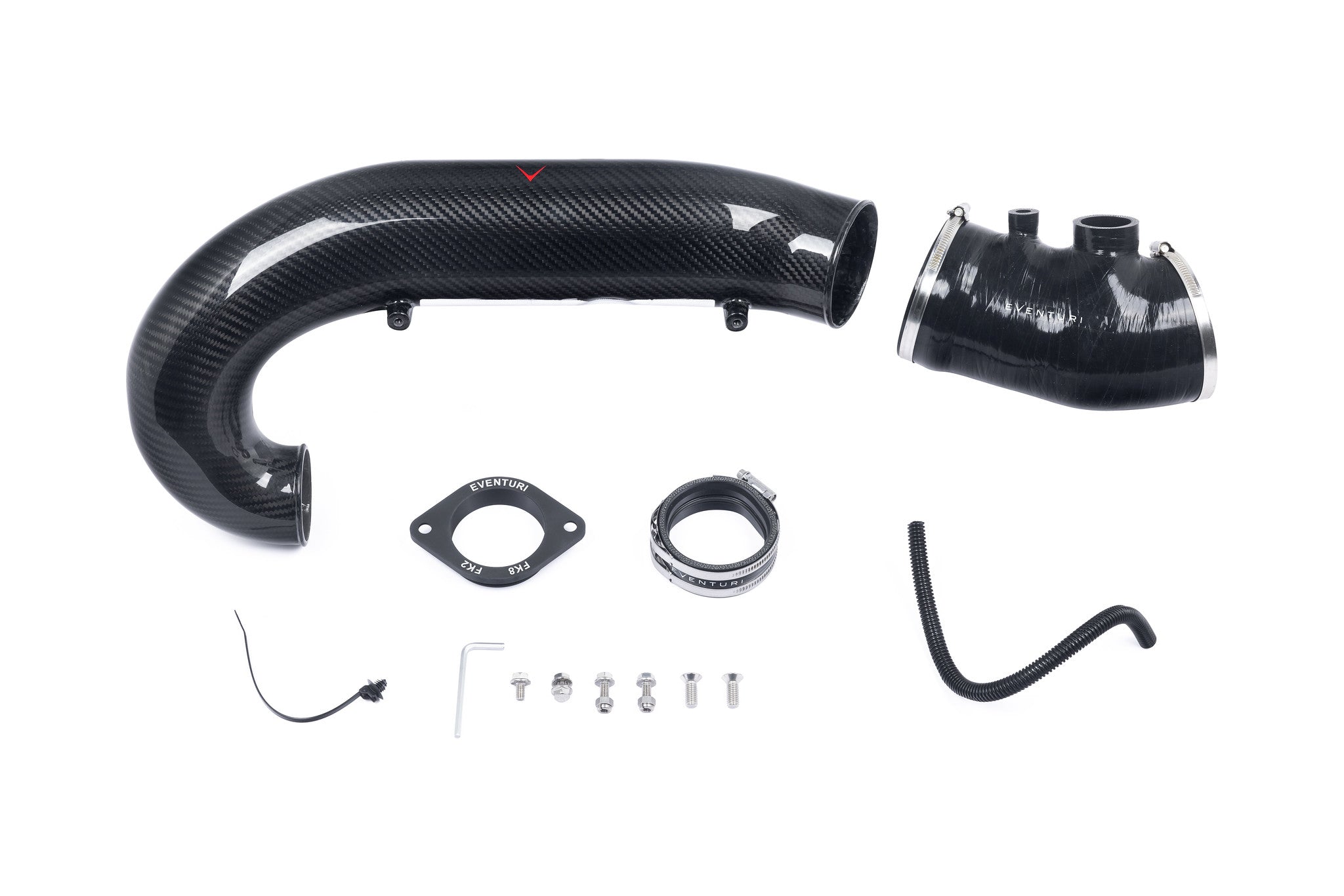 Eventuri Carbon Fibre Turbo Tube V3 - Honda Civic Type R FK8