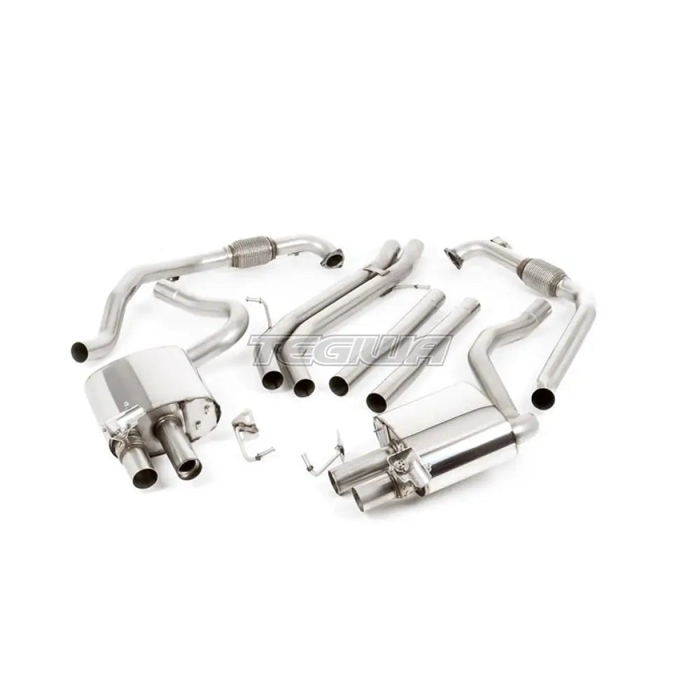 Milltek Audi S4 3.0 Turbo V6 B9 - Saloon/Sedan & Avant (Sport Diff Models Only & Without Brace Bars) 2016-2023 Cat-back Exhaust