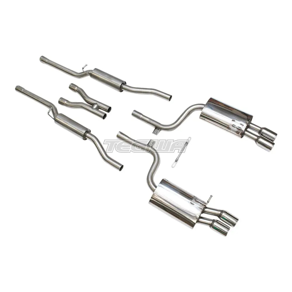 Milltek Audi S4 4.2 V8 quattro B7 Saloon/Sedan Avant & Cabriolet 2004-2009 Cat-back Exhaust - Resonated
