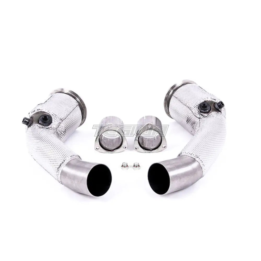 Milltek Audi S8 D5 4.0 TFSI V8 Saloon / Sedan (Non OPF/GPF US/ROW Models) 2020-2023 Large Bore Exhaust Downpipes and Hi-Flow Sports Cats Exhaust - OE Fitment