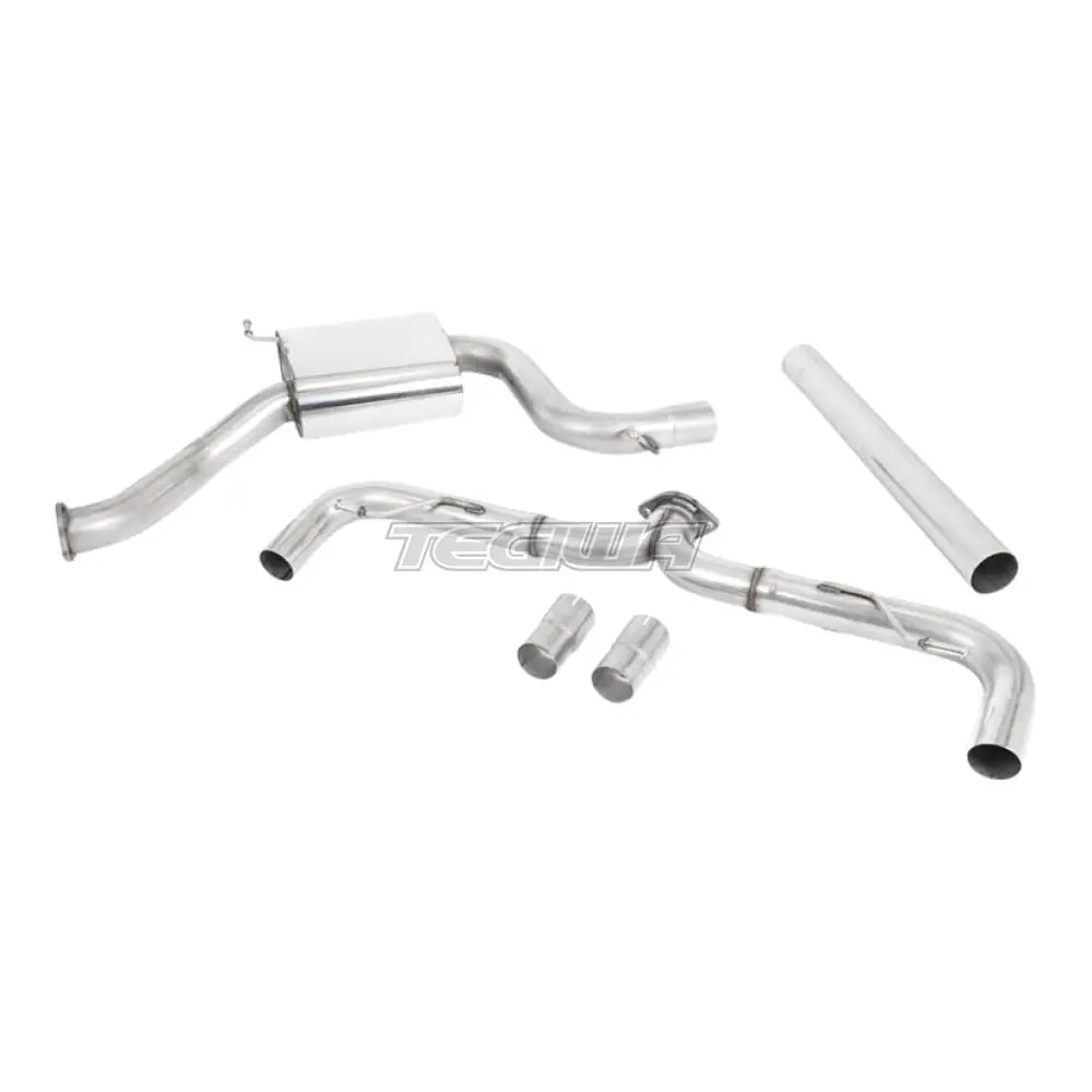 Milltek Volkswagen Golf MK7.5 GTi (Performance Pack Models & Non OPF/GPF Equipped Models Only) 2017-2018 Cat-back Exhaust - Non-Resonated Jet-100 Carbon Trims