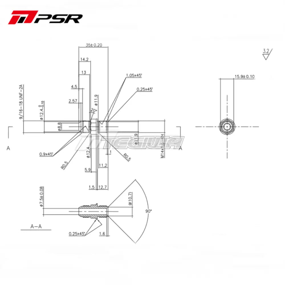 Pulsar Turbo Water Cooling Fitting Kit -6 AN For GTX and G Series