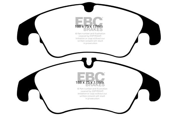 EBC Audi B8 Orangestuff Race Front Brake Pads - TRW Caliper (A4, A5, S4 & S5)