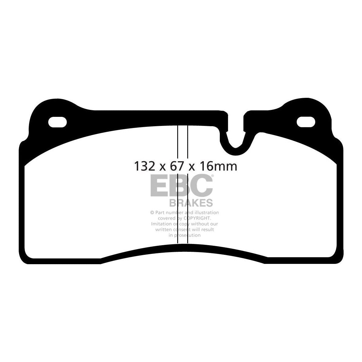 EBC Audi BMW Lamborghini Orangestuff Race Rear Brake Pads - Brembo Caliper (Inc. 4S R8, F87 M2 Competition, LP560-4 Gallardo & LP640 Murcielago)