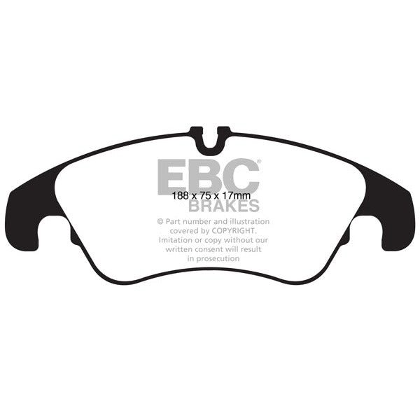 EBC Audi C7 B8 Yellowstuff Street and Track Front Brake Pads - TRW Caliper (A6, A7 & Q5)