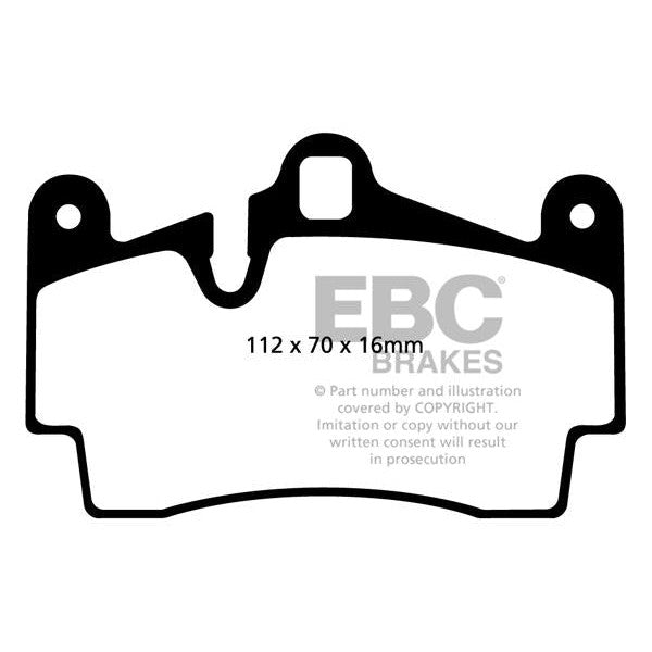 EBC Audi Porsche VW Bluestuff NDX Trackday Rear Brake Pads - Brembo Caliper (Inc. 4L Q7, 9PA Cayenne & Touareg)