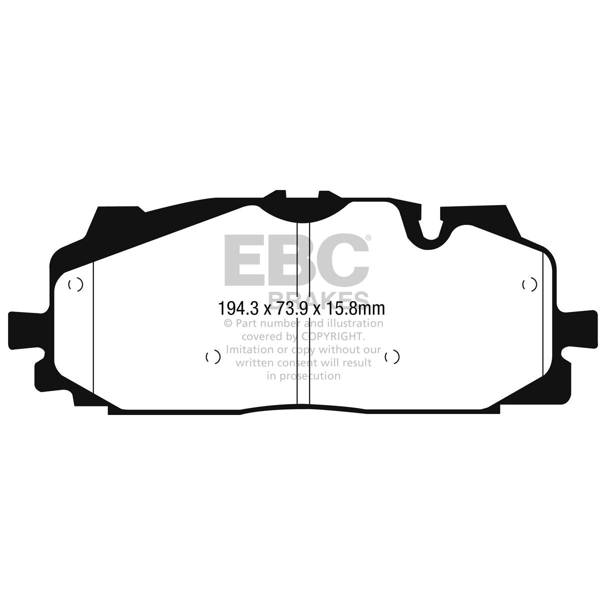 EBC Audi Volkswagen Bluestuff NDX Trackday Front Brake Pads - Akebono Caliper (Inc. C8 A6, D5 A8, 4M Q7 & CR Touareg)