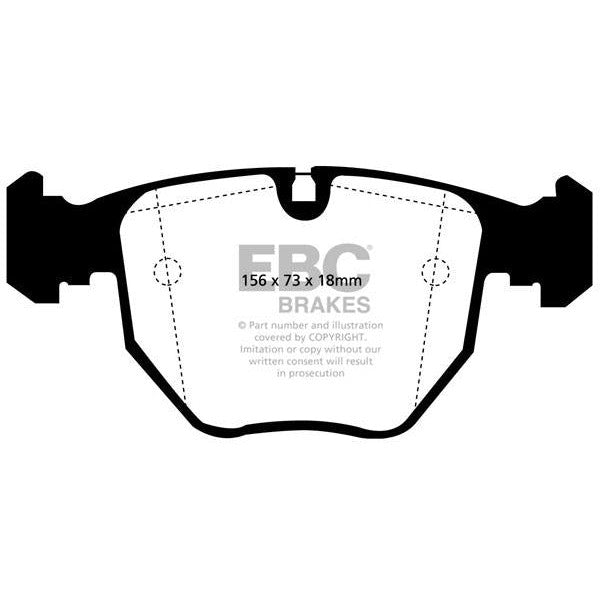 EBC BMW E38 E39 E53 E83 Redstuff Sport Front Brake Pads - ATE Caliper (Inc. M5, 530i, 740i & X3 35d)