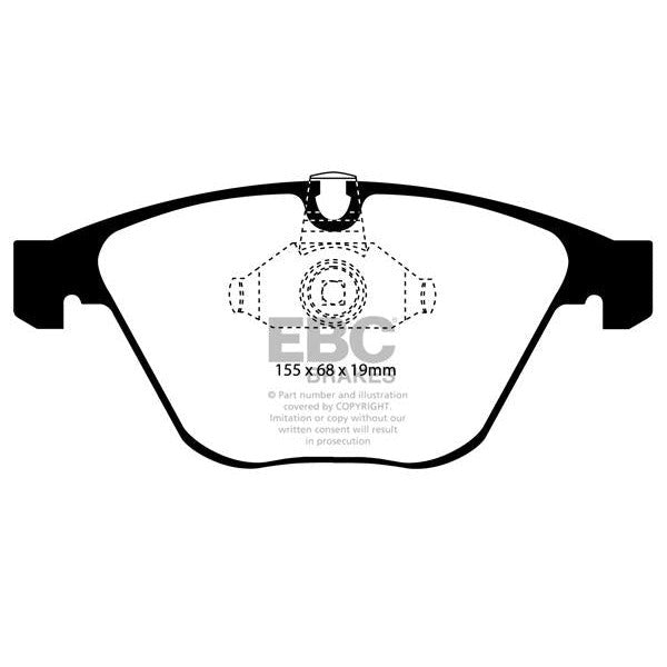 EBC BMW E60 E63 E65 E82 Orangestuff Race Front Brake Pads - ATE Caliper (Inc. 135i, 520i, 630i & 730i)