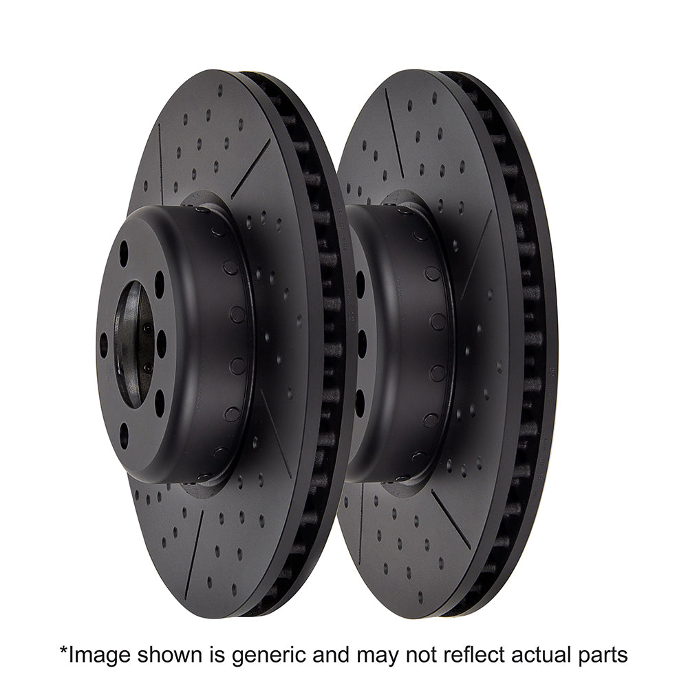 EBC BMW F20 F22 2-Piece Riveted GD Slotted & Dimpled Front Brake Discs (M135i, M140i, M235i, M240i, 340i & 440i)