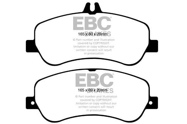 EBC Mercedes X204 Yellowstuff Street and Track Front Brake Pads (Inc. GLK200, GLK250, GLK280 & GLK300)