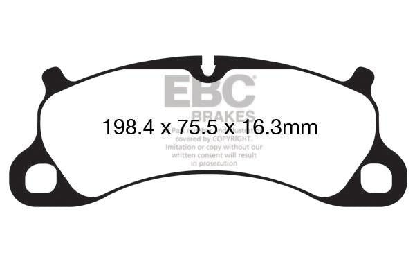 EBC Porsche 991 991/2 Bluestuff NDX Trackday Front Brake Pads - Brembo Caliper (Inc. 911 Carrera S, 911 Carrera 4S, 911 Carrera GTS & 911 Carrera GTS Targa)