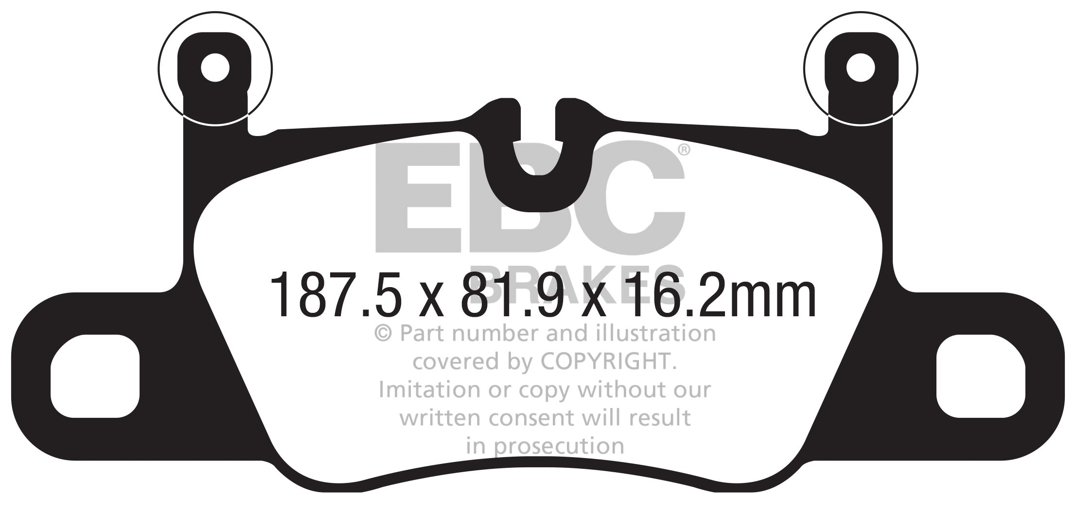 EBC Porsche 991 992 E3 Yellowstuff Street and Track Rear Brake Pads - Brembo Caliper (Inc. 911 Carrera 4 GTS, 911 Carrera 4, 911 Carrera 4S & Cayenne)