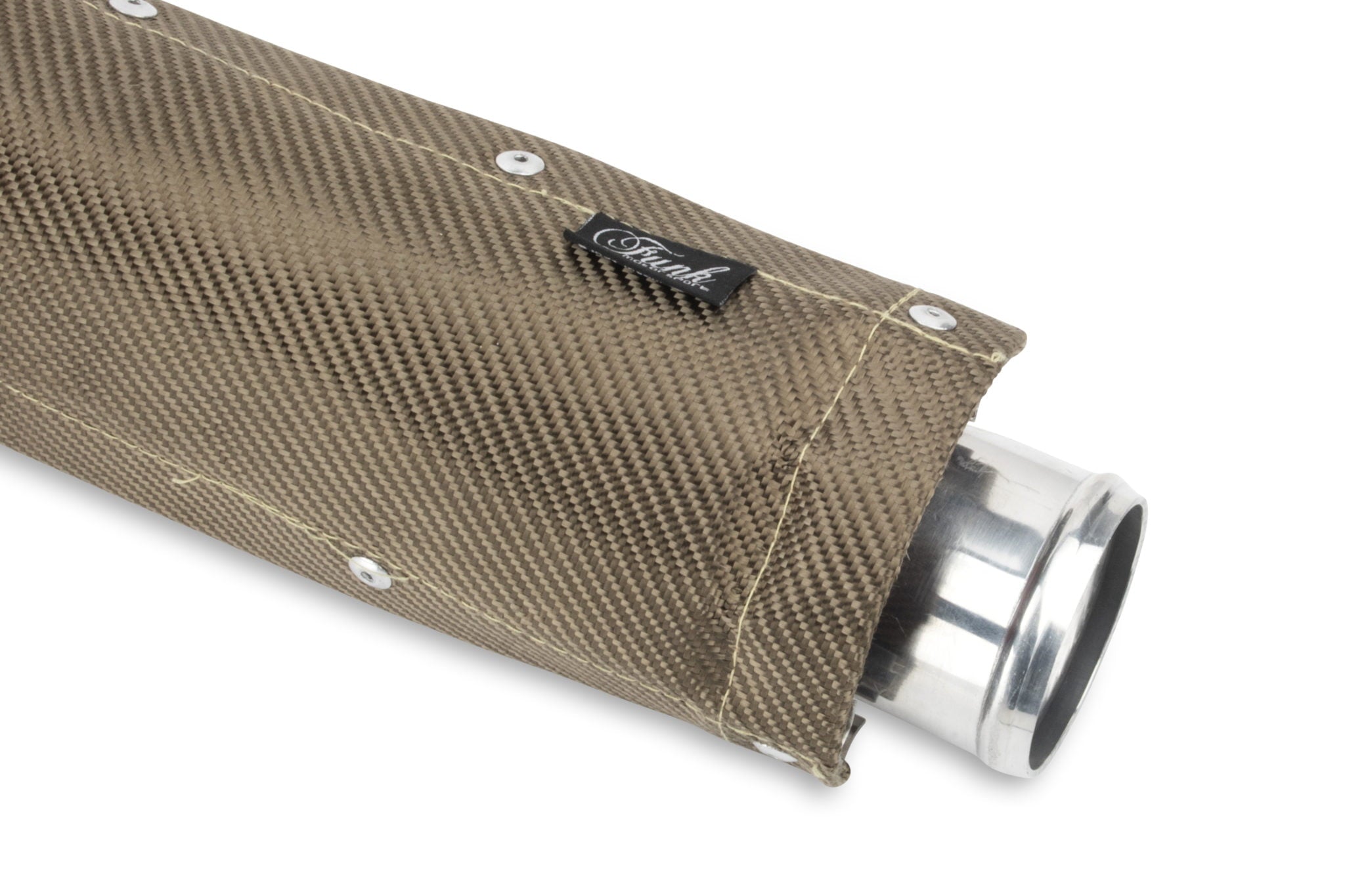 Funk Motorsport Clamp On Exhaust Heat Shield (Titanium or Carbon Fibre)