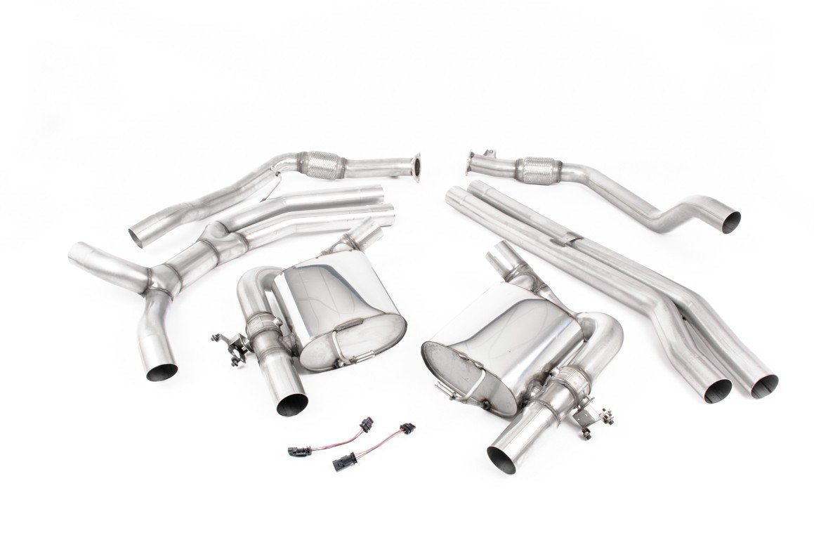 Milltek Cat-Back Polished Tips Non-Resonated Polished Tips Pre GPF B9 RS5