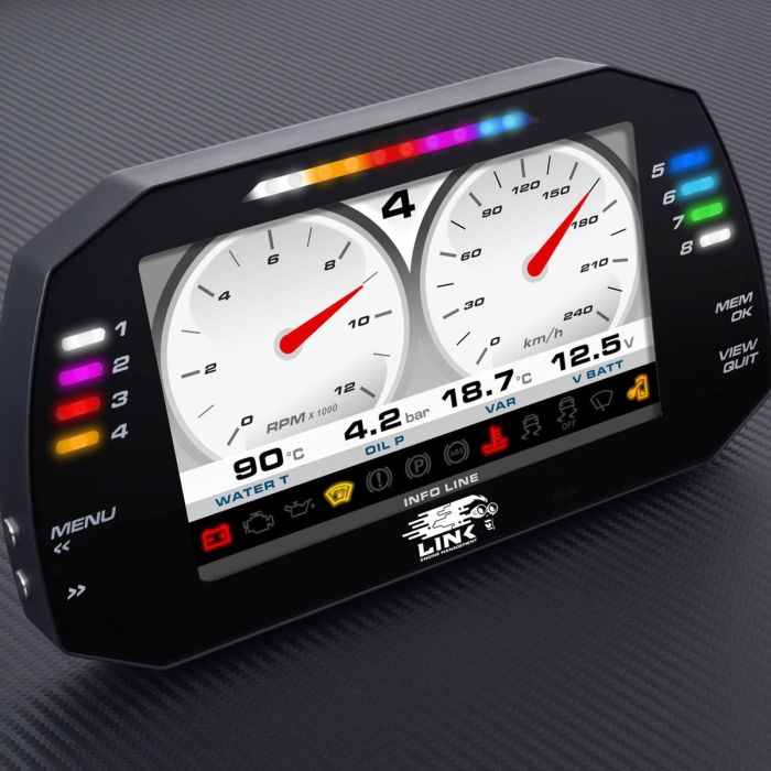 LINK MXG Strada Light 7-inch Dash - Race Edition