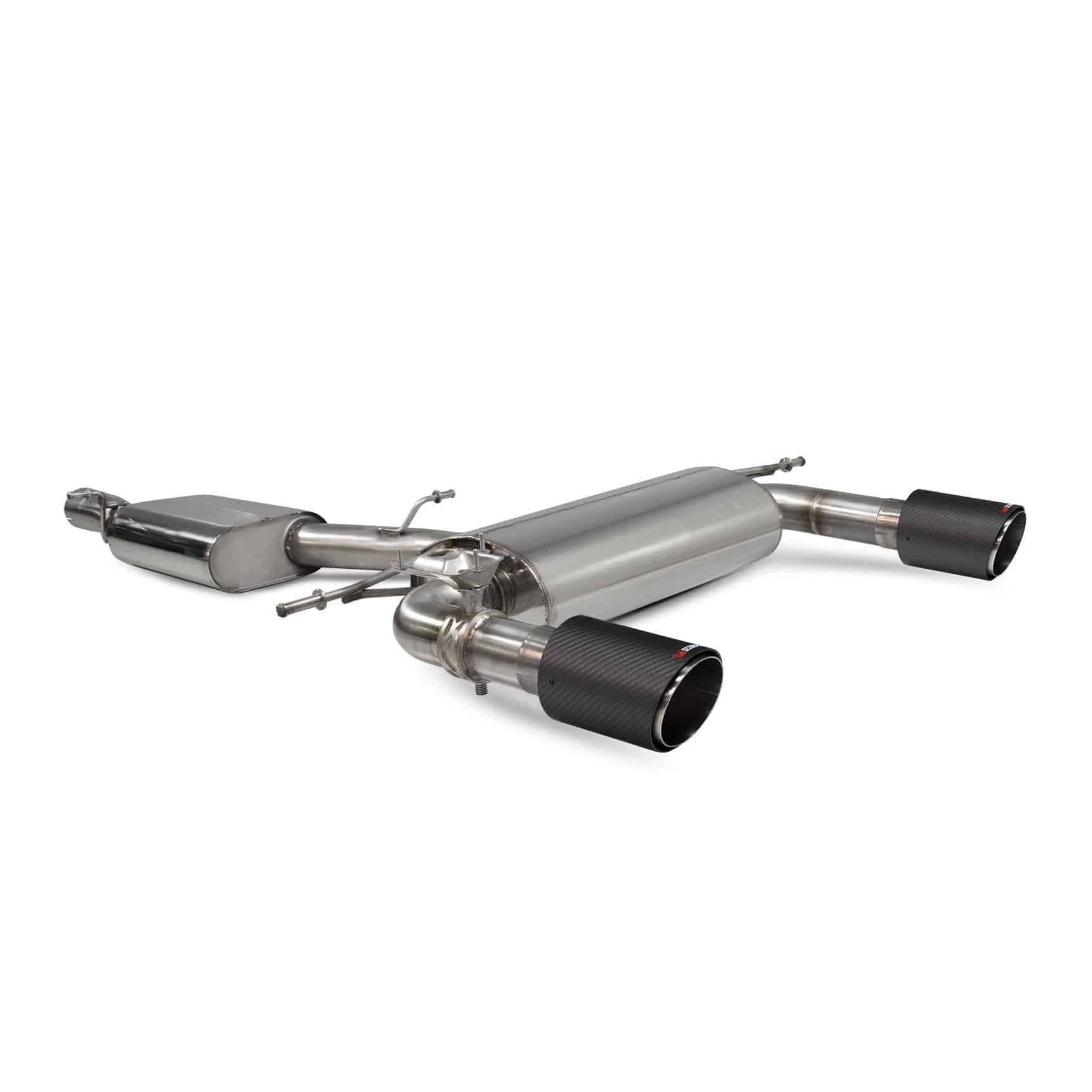 Audi TT MK3 2.0 TFSi Quattro Non GPF Model Only Resonated cat-back system with electronic valves SAU085CF Scorpion Exhaust