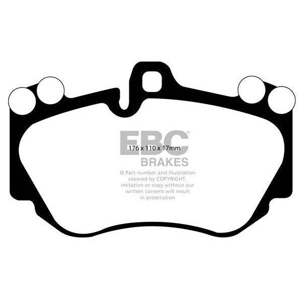 EBC Audi Lamborghini Redstuff Sport Front Brake Pads - Brembo Caliper (D3 A8 & Murcielago)