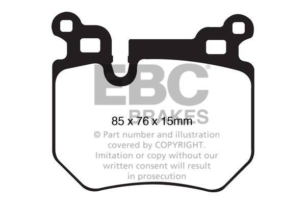 EBC BMW E82 E88 135i Redstuff Sport Rear Brake Pads