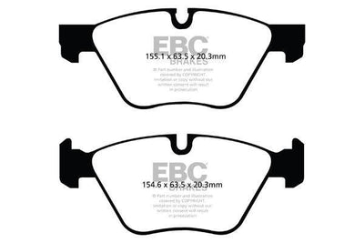 EBC BMW E84 E89 E90 E91 Redstuff Sport Front Brake Pads - ATE Caliper (Inc. 316i, 318i, X1 25i & Z4 30i)