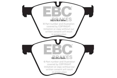 EBC BMW F01 F02 F04 F06 Redstuff Sport Front Brake Pads - ATE Caliper (Inc. 550i GT, 730i, 760i & ActiveHybrid 7)