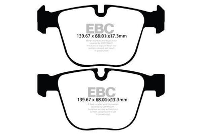 EBC BMW F01 F02 F04 F07 Redstuff Sport Rear Brake Pads - ATE Caliper (Inc. 520i GT, 550i GT, 760i & ActiveHybrid 7)