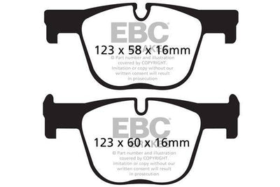 EBC BMW F30 F32 Redstuff Sport Rear Brake Pads - ATE Caliper (Inc. 330i, 335i, 340i & 435i)