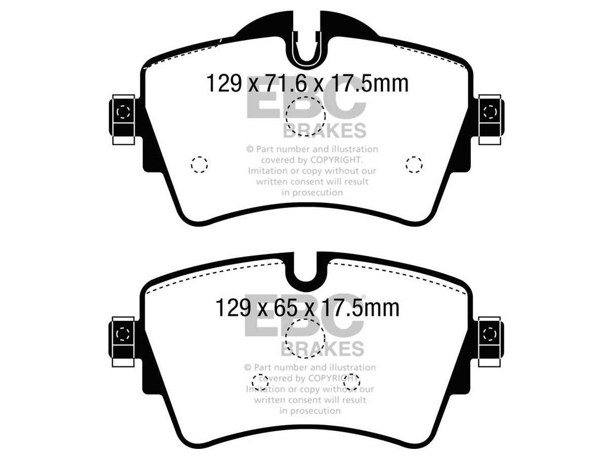 EBC BMW F45 F46 Redstuff Sport Front Brake Pads - TRW Caliper (218i & 216i)