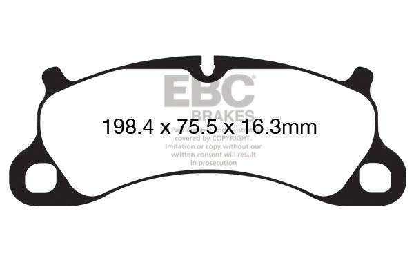 EBC Porsche 991 991/2 Redstuff Sport Front Brake Pads - Brembo Caliper (Inc. 911 Carrera S, 911 Carrera 4S, 911 Carrera GTS & 911 Carrera 4 GTS)