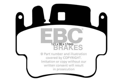 EBC Porsche 996 997 986 987 Redstuff Sport Front Brake Pads - Brembo Caliper (Inc. 911 Carrera S, 911 Carrera, Boxster S & Cayman S)