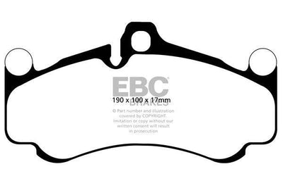 EBC Porsche 997 Redstuff Sport Front Brake Pads - Brembo Caliper (911 GT3 & 911 GT3 RS)