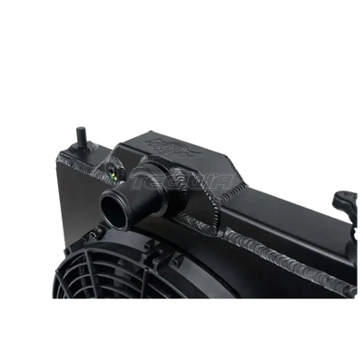 CSF Alloy Aluminium Radiator Mitsubishi Evo 7/8/9 - Full Size Slim Radiator Inc Fan & Shroud - Black