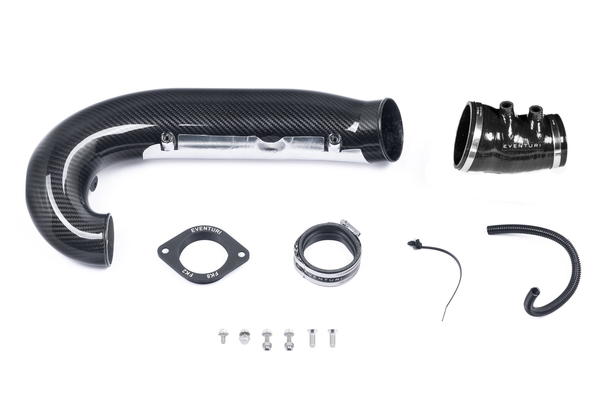 Eventuri Carbon Fibre Turbo Tube V3 - Honda Civic Type R FK2