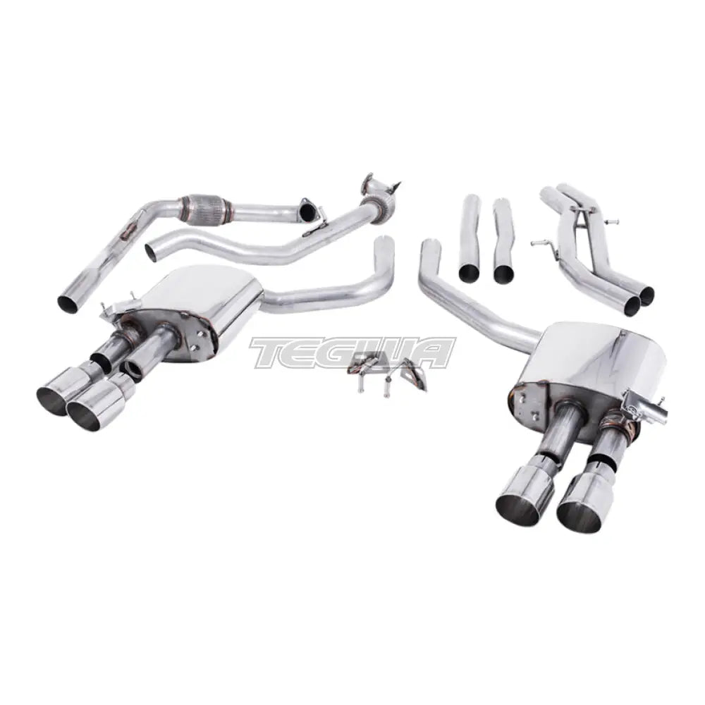 Milltek Audi S4 3.0 Turbo V6 B9 - Saloon/Sedan & Avant (Non Sport Diff Models) 2016-2023 Cat-back Exhaust