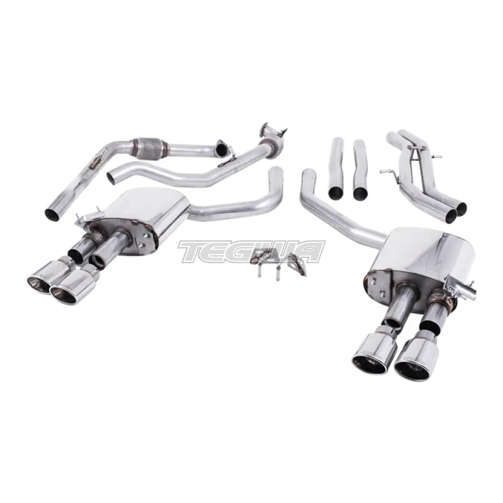 Milltek Audi S4 3.0 Turbo V6 B9 - Saloon/Sedan & Avant (Non Sport Diff Models) 2016-2023 Cat-back Exhaust