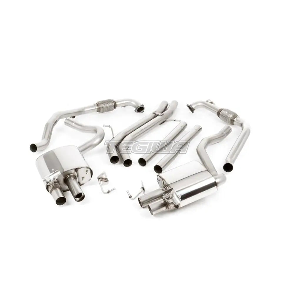 Milltek Audi S4 3.0 Turbo V6 B9 - Saloon/Sedan & Avant (Sport Diff Models Only & Without Brace Bars) 2016-2023 Cat-back Exhaust