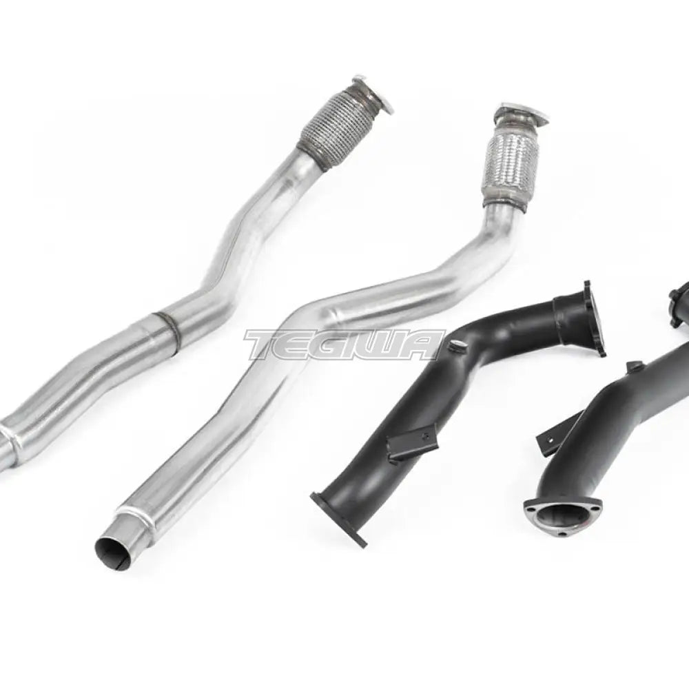 Milltek Audi S7 Sportback 4.0 TFSI quattro S tronic 2012-2018 Large-bore Exhaust Downpipes and Cat Bypass Exhaust Pipes Exhaust - OE Fitment
